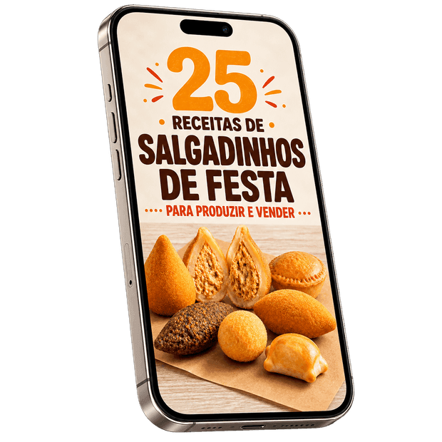 Ebook Salgados que Vendem aberto no celular